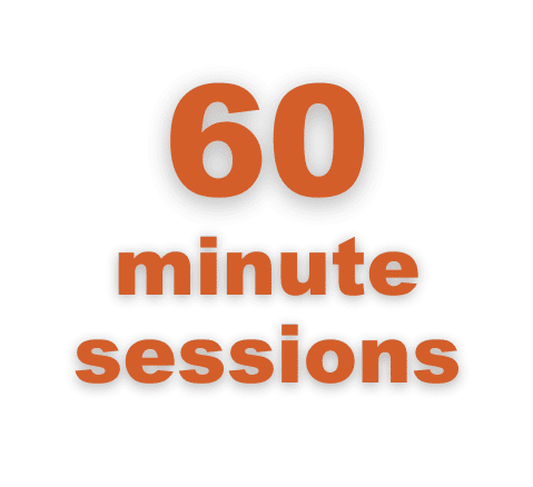 60 minute sessions.