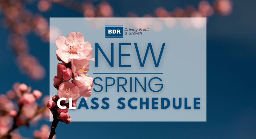 BDR helps home service contractors gain competitive edge with new spring training courses.