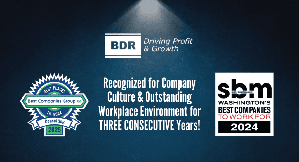 BDR named ‘Best in Consulting’ and one of ‘Washington’s Top 100 Best Places to Work'.