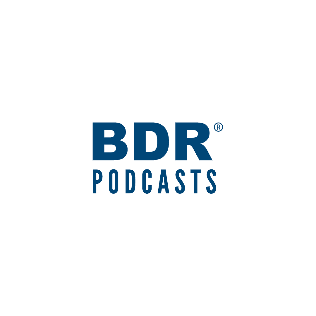 BDR Podcasts logo.