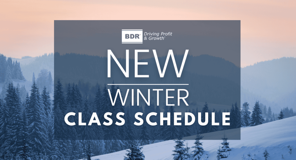 BDR launches high-demand home service training classes for the winter season.