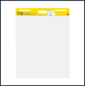 Flip Chart 25"x30" w/sticky backing