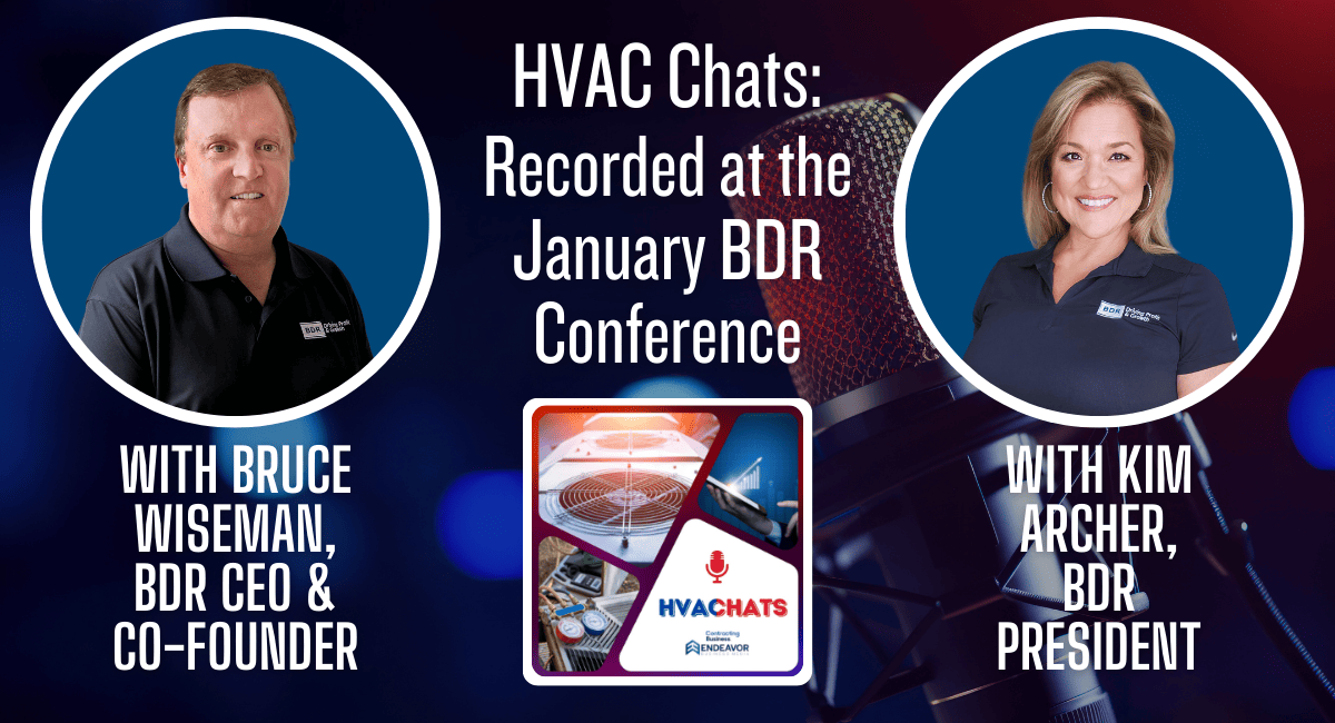 HVAC Chats Recorded at the January BDR Conference, SPARK - bruce wiseman and kim archer
