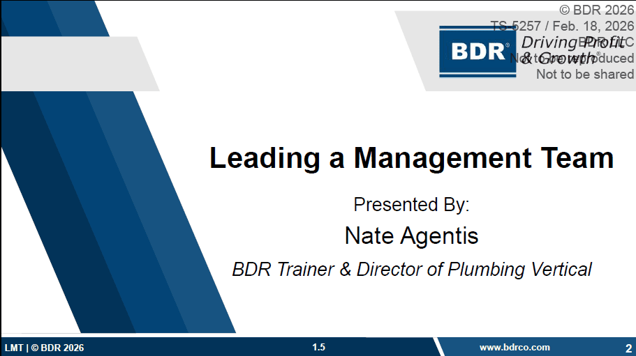 Leading a Management Team