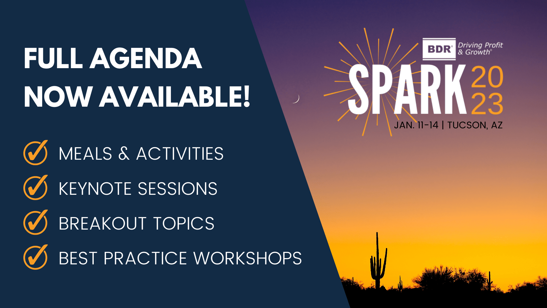 Spark Press Release Graphic Spark Press Release - Full Agenda
