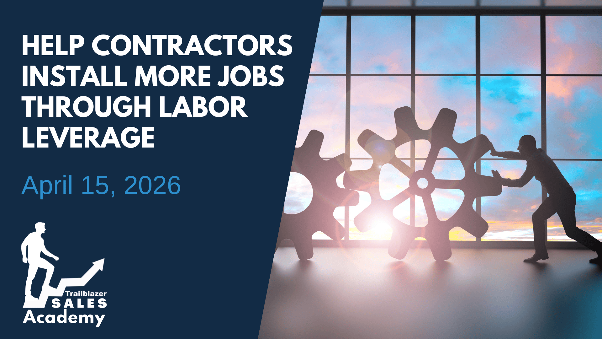 Help Contractors Install More Jobs Through Labor Leverage.