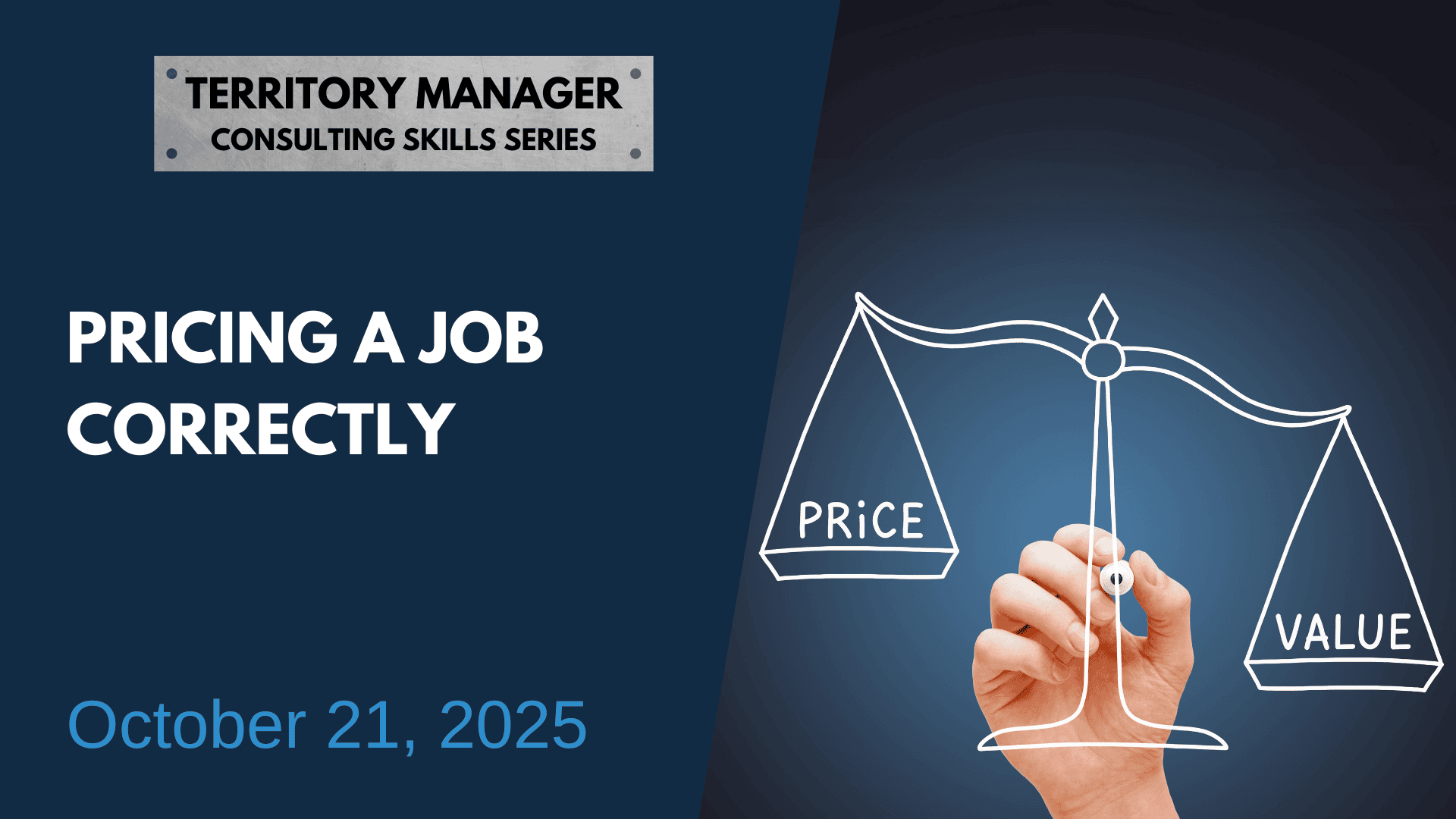 Pricing a Job Correctly.
