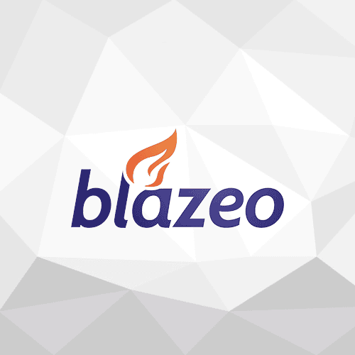 Blazeo logo.