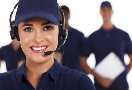 Female dispatcher wearing a blue uniform, Dispatcher, Is your service department operating at its full profit potential?