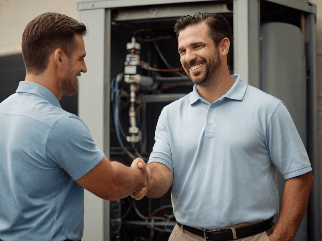 distributor TM shaking hands with customer _ contractor dealer distributor TM shaking hands with customer _ contractor dealer