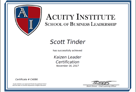 Scott Certificate