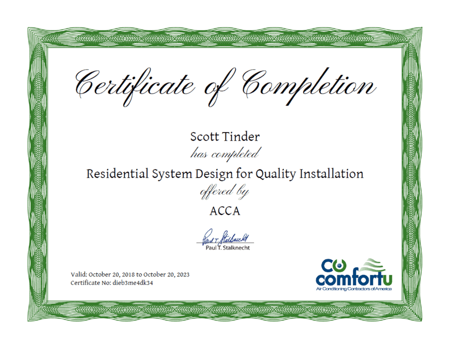 scott certificate.