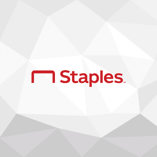 Staples logo.